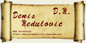 Denis Medulović vizit kartica